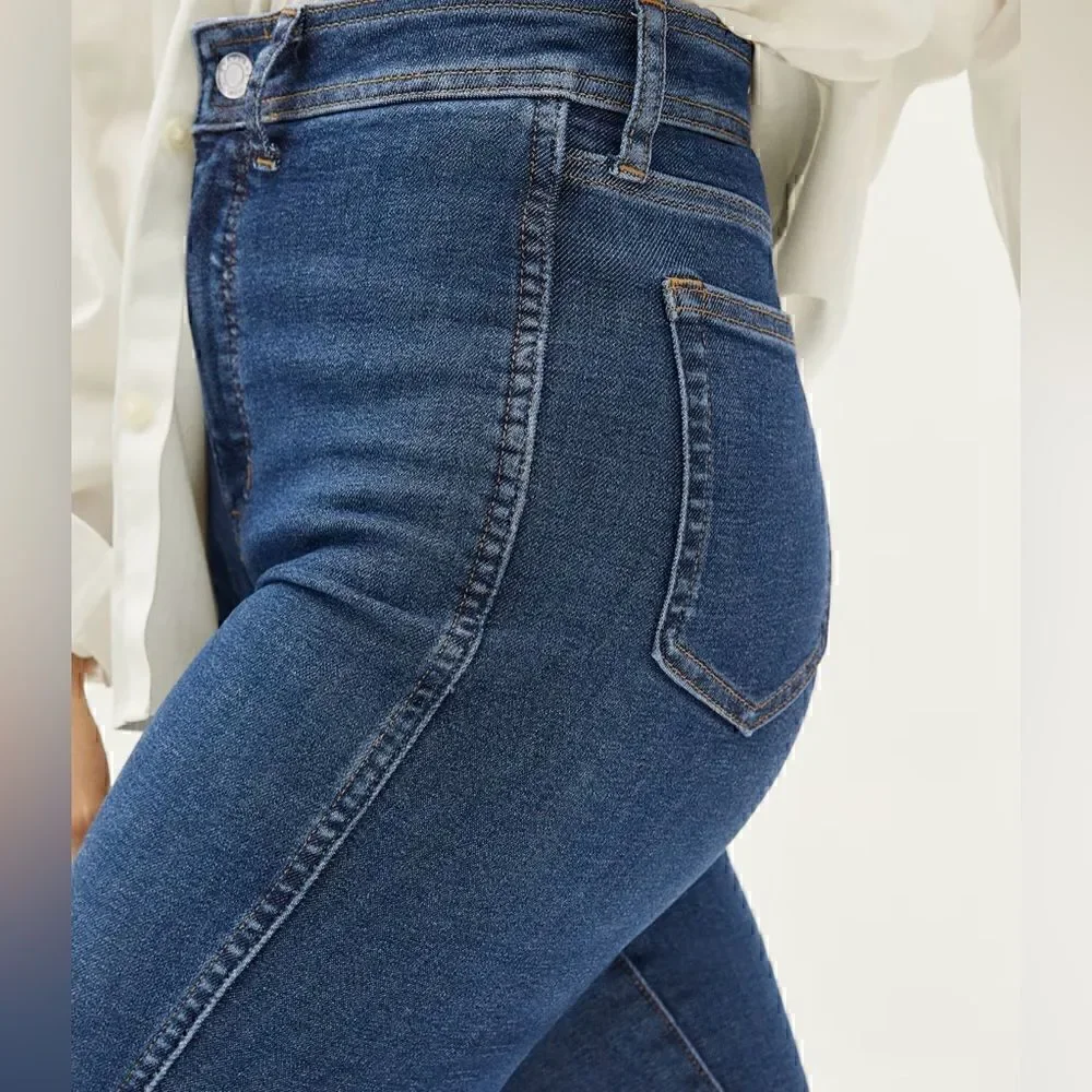 NWOT Everlane The Way-High® Clean Front Skinny in Jean Vintage Blue Size 28